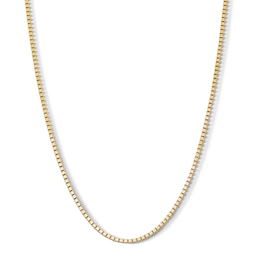 10K Solid Gold 8 Sided Box Chain - 20&quot;