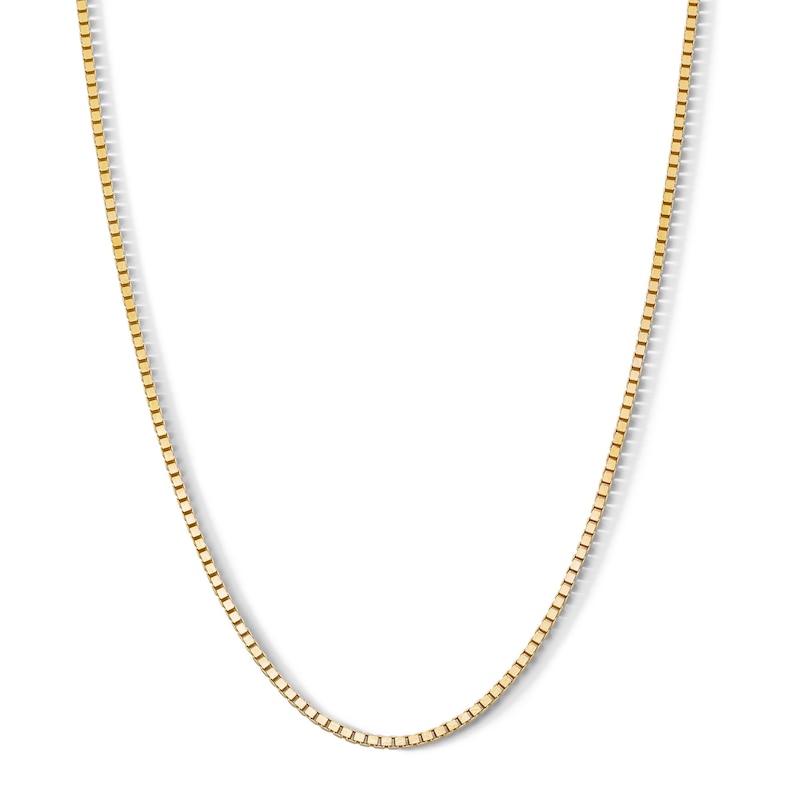 10K Solid Gold 8 Sided Box Chain - 20"