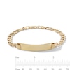 Thumbnail Image 3 of ​​​​​​​10K Semi-Solid Gold Curb Chain ID Bracelet - 8.5&quot;