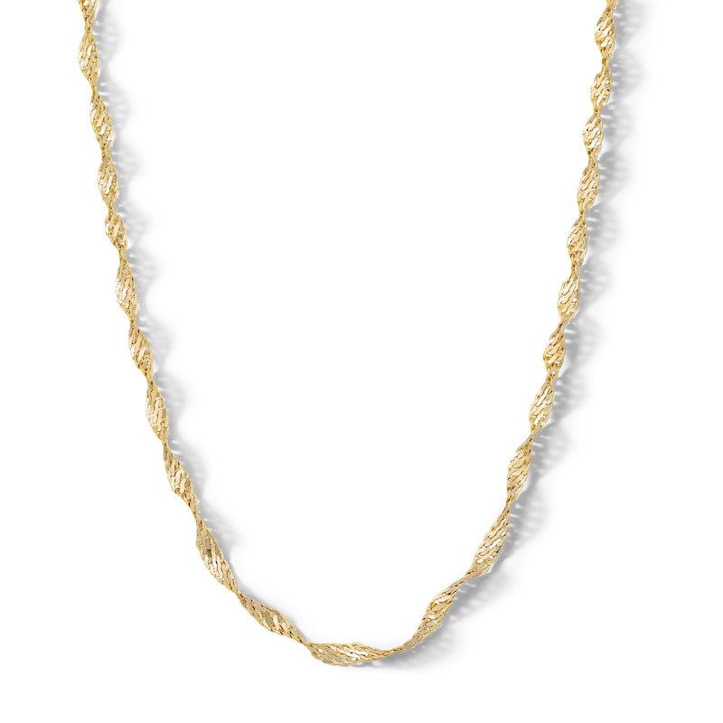 Main Image 1 of ​​​​​​​10K Solid Gold Dorica Chain - 18&quot;