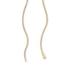 Thumbnail Image 3 of 10K Semi-Solid Gold Diamond-Cut Snake Chain - 18&quot;