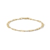 Thumbnail Image 1 of 10K Solid Gold Diamond-Cut Valentino Chain Bracelet Made in Italy - 7.5&quot;