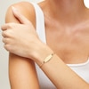 Thumbnail Image 1 of 10K Semi-Solid Gold Figaro ID Chain Bracelet - 7.5"