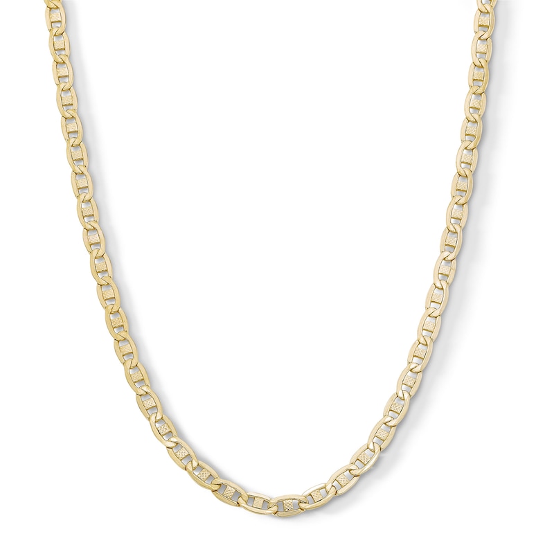 Main Image 1 of 10K Hollow Gold Valentino Chain Made in Italy - 22&quot;