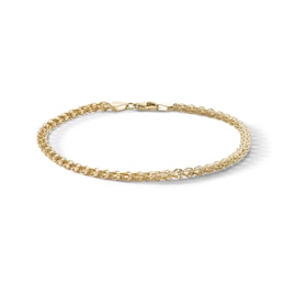 10K Solid Gold Phoenix Chain Bracelet Made in Italy - 7.5&quot;