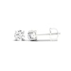 Thumbnail Image 2 of 10K White Gold 1 1/2 CT. T.W. Lab-Created Diamond Small Round Solitaire Studs