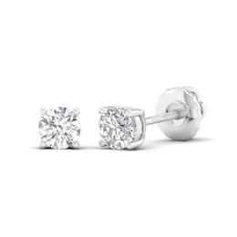 10K Solid White Gold 1/2 CT. T.W. Lab-Created Diamond Studs