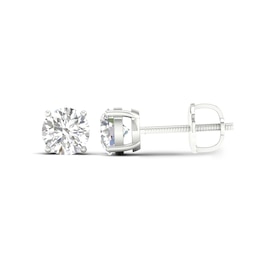 10K White Gold 2 CT. T.W. Lab-Created Diamond Small Round Solitaire Studs