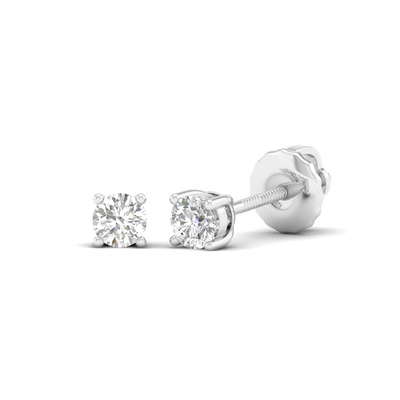 Main Image 1 of 10K Solid White Gold 1/4 CT. T.W. Lab-Created Diamond Studs