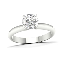 10K White Gold 2 CT. T.W. Lab-Created Diamond Solitaire Ring