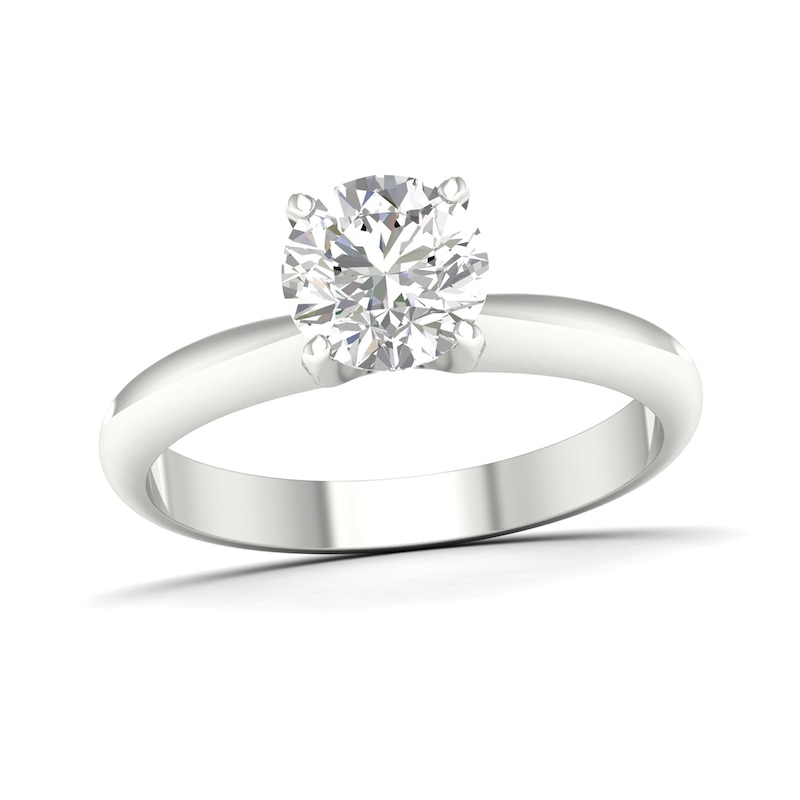 Main Image 1 of 10K White Gold 2 CT. T.W. Lab-Created Diamond Solitaire Ring