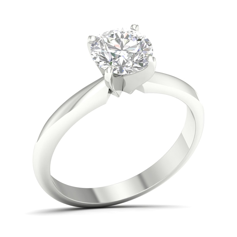 Main Image 2 of 10K White Gold 2 CT. T.W. Lab-Created Diamond Solitaire Ring