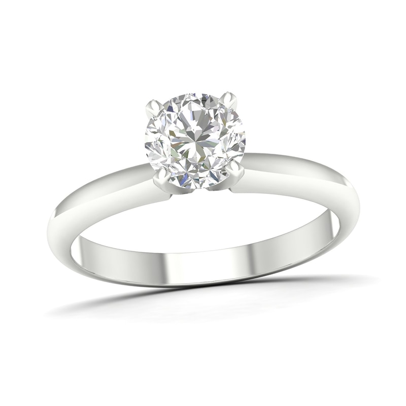 Main Image 1 of 10K White Gold 3/4 CT. T.W. Lab-Created Diamond Solitaire Ring