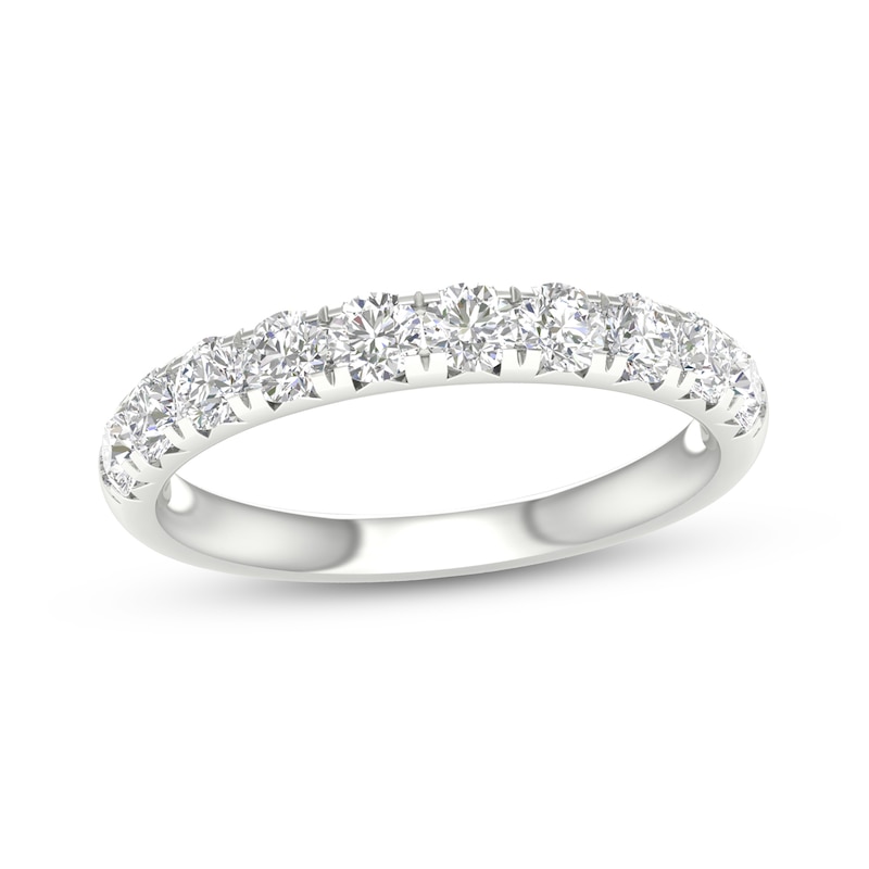 Main Image 1 of 10K White Gold 1 CT. T.W. Lab-Created Diamond Anniversary Band