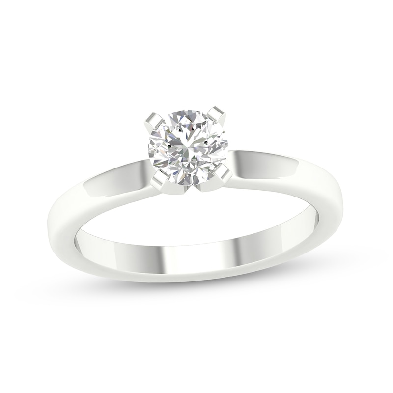 Main Image 1 of 10K White Gold 1/ 2 CT. T.W. Lab-Created Diamond Solitaire Ring