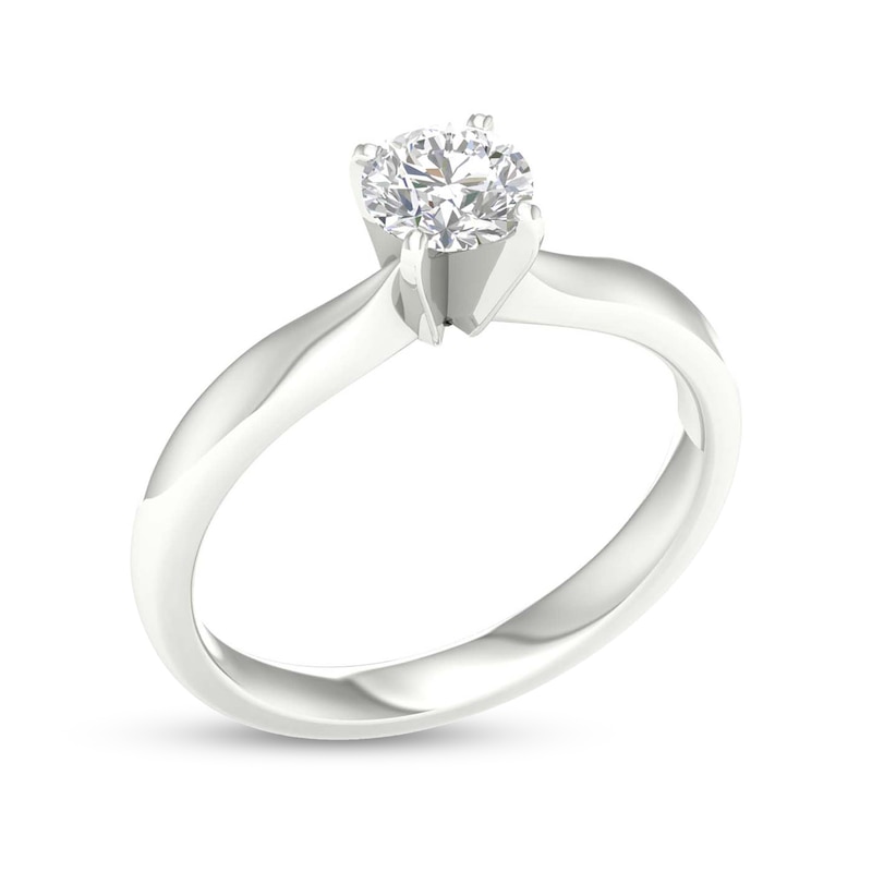 Main Image 2 of 10K White Gold 1/ 2 CT. T.W. Lab-Created Diamond Solitaire Ring