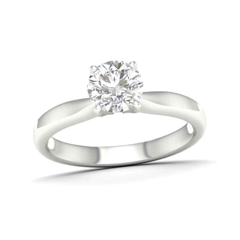 Main Image 1 of 10K White Gold 1 CT. T.W. Lab-Created Diamond Solitaire Ring