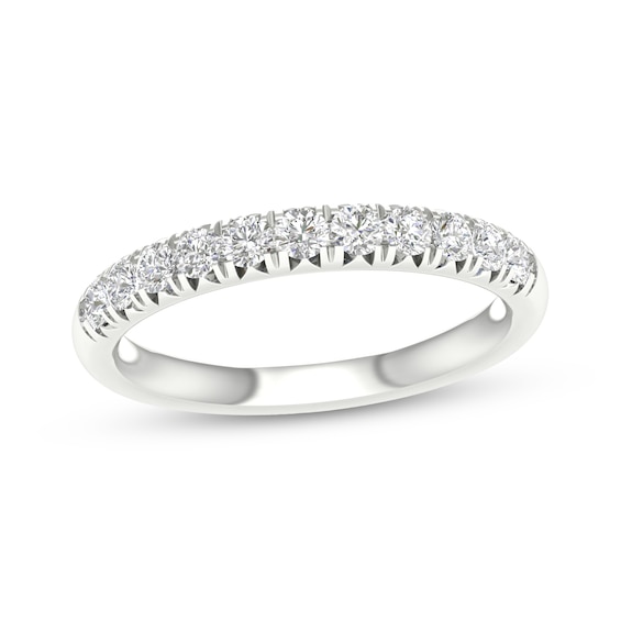 10K White Gold 1/2 CT. T.W. Lab-Created Diamond Anniversary Band