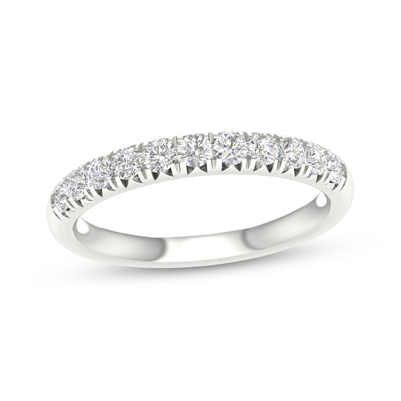 Main Image 1 of 10K White Gold 1/2 CT. T.W. Lab-Created Diamond Anniversary Band