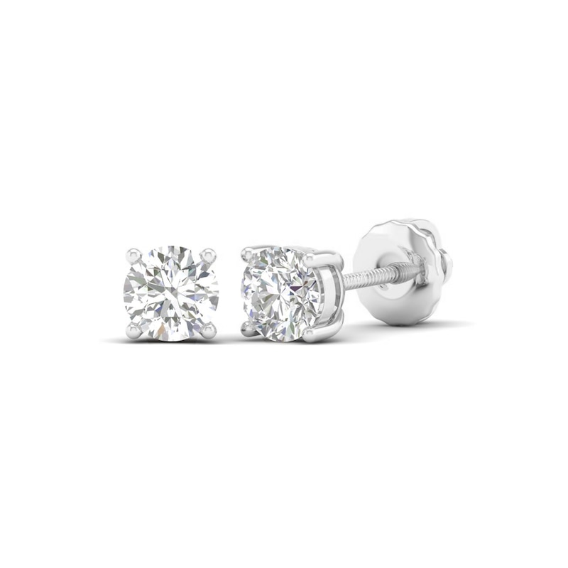 Main Image 1 of 10K Solid White Gold 3/4 CT. T.W. Lab-Created Diamond Studs