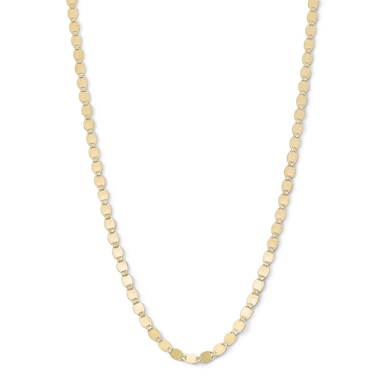 10K Solid Gold Valentino Chain Made in Italy - 18"