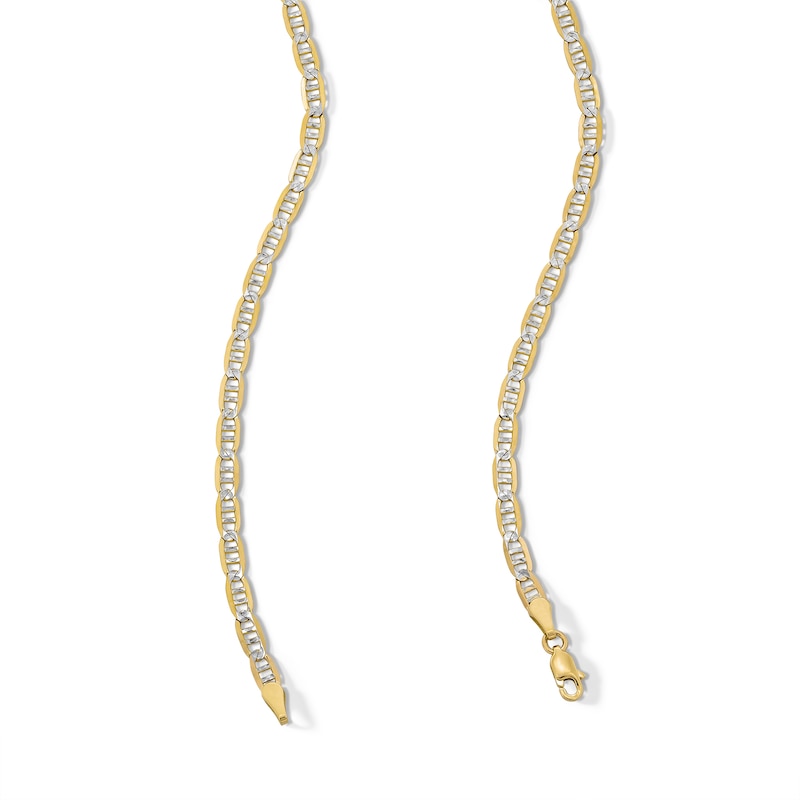 Main Image 3 of 10K Solid Gold Pavé Mariner Chain - 20&quot;