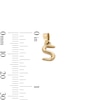 Thumbnail Image 3 of ​​​​​​​10K Hollow Gold S Necklace Charm