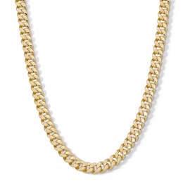 10K Hollow Gold Bonded Cuban Chain - 22&quot;