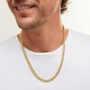 Thumbnail Image 2 of 10K Hollow Gold Bonded Cuban Chain - 22&quot;