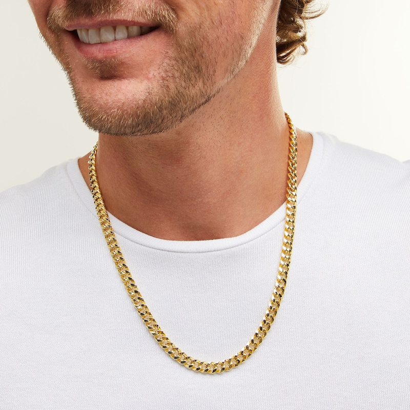 Main Image 2 of 10K Hollow Gold Bonded Cuban Chain - 22&quot;