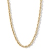 Thumbnail Image 1 of 10K Hollow Gold Bonded Diamond-Cut Rope Chain - 22&quot;