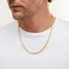 Thumbnail Image 2 of 10K Hollow Gold Bonded Diamond-Cut Rope Chain - 22&quot;