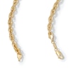 Thumbnail Image 3 of 10K Hollow Gold Bonded Diamond-Cut Rope Chain - 22&quot;