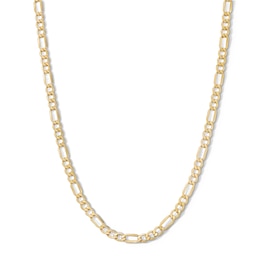 14K Solid Gold Bonded Figaro Chain - 20&quot;