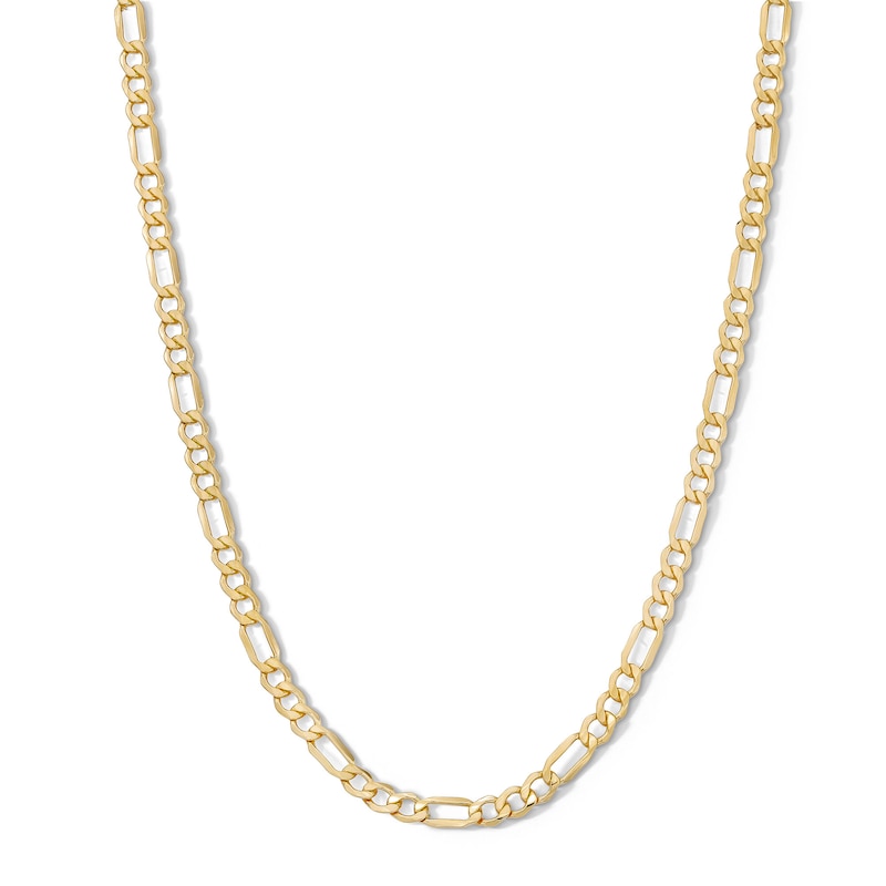 Main Image 1 of 14K Solid Gold Bonded Figaro Chain - 20&quot;