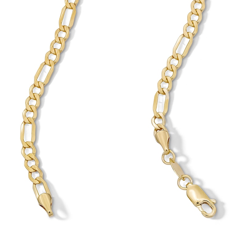 Main Image 3 of 14K Solid Gold Bonded Figaro Chain - 20&quot;