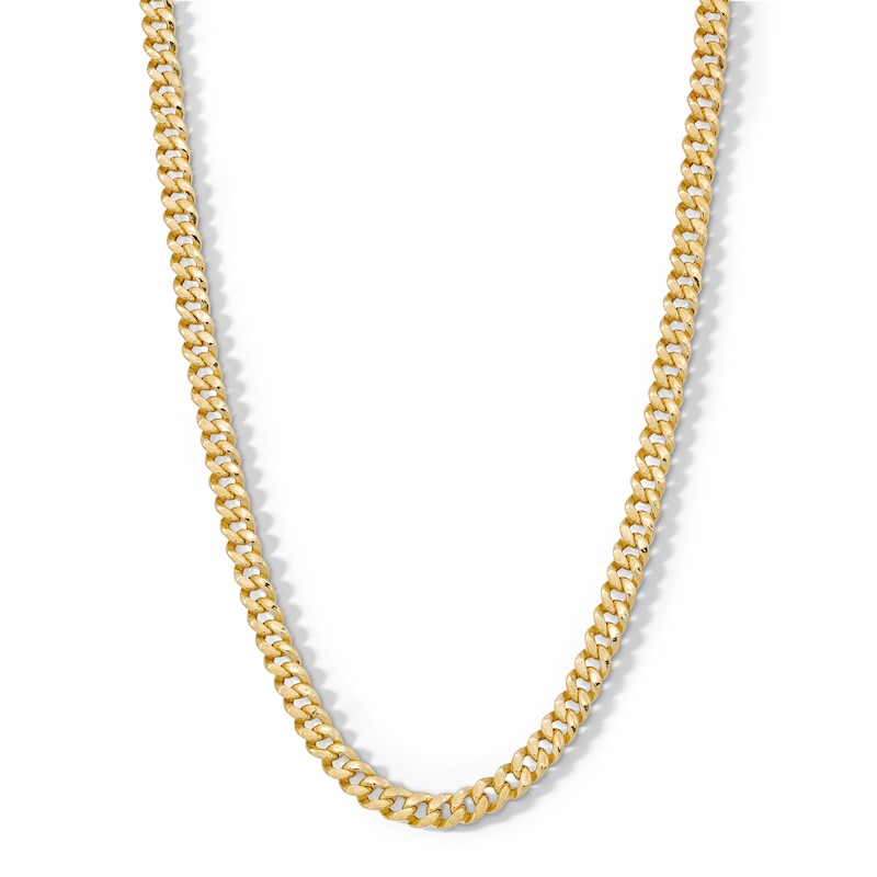 Main Image 1 of 10K Hollow Gold Bonded Cuban Chain - 20&quot;