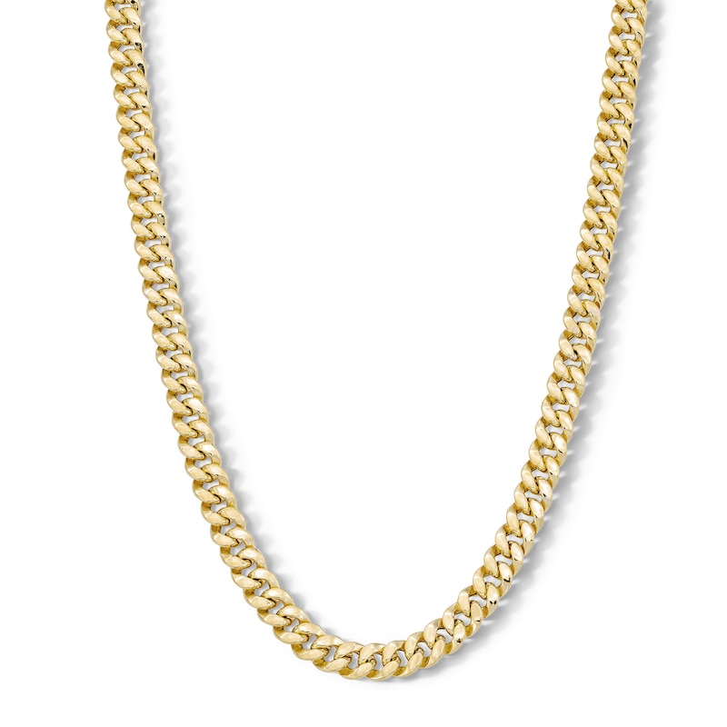 Main Image 1 of 10K Hollow Gold Bonded Cuban Chain - 20&quot;