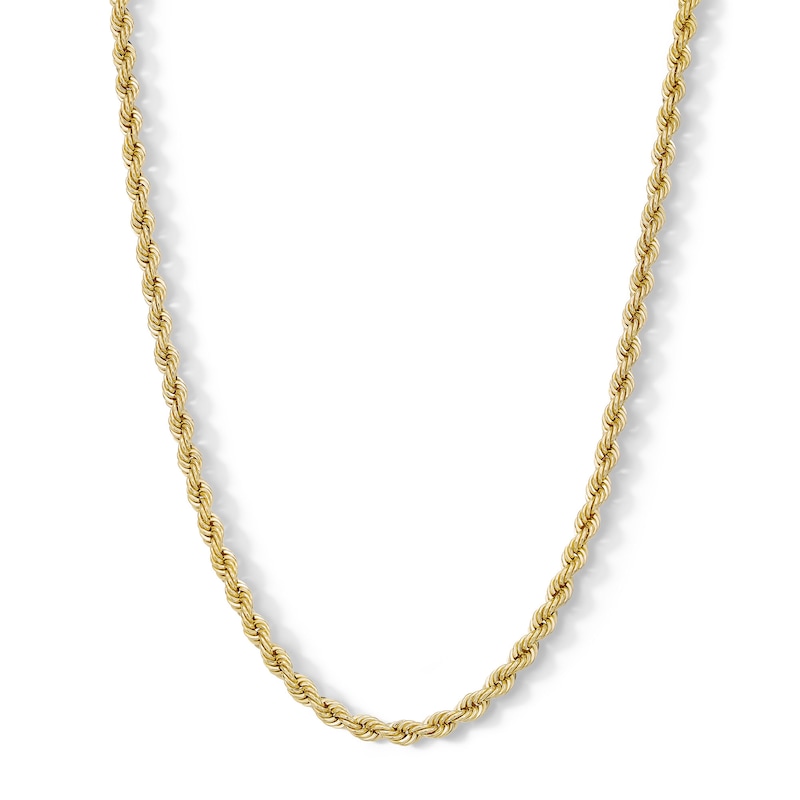 Main Image 1 of 10K Hollow Gold Bonded Rope Chain - 22&quot;