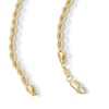 Thumbnail Image 3 of 10K Hollow Gold Bonded Rope Chain - 22&quot;