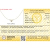 Thumbnail Image 3 of 14K Gold Plated 1/6 CT. T.W. Lab-Created Diamond Three Stone Heart Pendant Necklace - 18&quot;