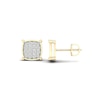 Thumbnail Image 0 of 14K Gold Plated 1/2 CT. T. Lab-Created Diamond Square Center Studs