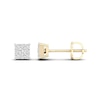 Thumbnail Image 1 of 10K Solid Gold 1/4 CT. T.W. Lab-Created Diamond Square Cluster Studs