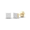 Thumbnail Image 1 of 10K Solid Gold 1/4 CT. T.W. Lab-Created Diamond Square Cluster Studs