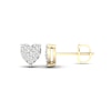 Thumbnail Image 0 of 10K Solid Gold 1/3 CT. T.W. Lab-Created Diamond Heart Studs