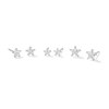 Thumbnail Image 1 of Solid Sterling Silver CZ Star Stud Set