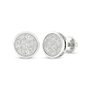 Thumbnail Image 2 of Sterling Silver 1/2 CT. T.W. Lab-Created Diamond Round Framed Studs