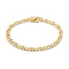 Thumbnail Image 2 of 14K Gold Plated 1 CT. TW. Lab-Created Diamond Curb Link Chain Bracelet - 8.5&quot;