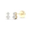 Thumbnail Image 2 of ​​​​​​​​​​​​​​14K Gold Plated 1/6 CT. T.W. Lab-Created Diamond Two Stone Studs