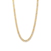 Thumbnail Image 1 of 14K Gold Plated 1 CT. TW. Lab-Created Diamond Curb Link Chain - 20&quot;